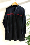 Kapil & Monika Black Shirt