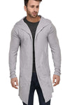 Men's wear Grey Shrug with a hoodie